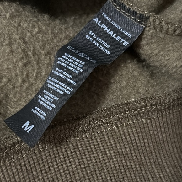 Alphalete Willow Green Classic Crew Crewneck Sweater Sweatshirt Men’s Medium - Picture 6 of 7